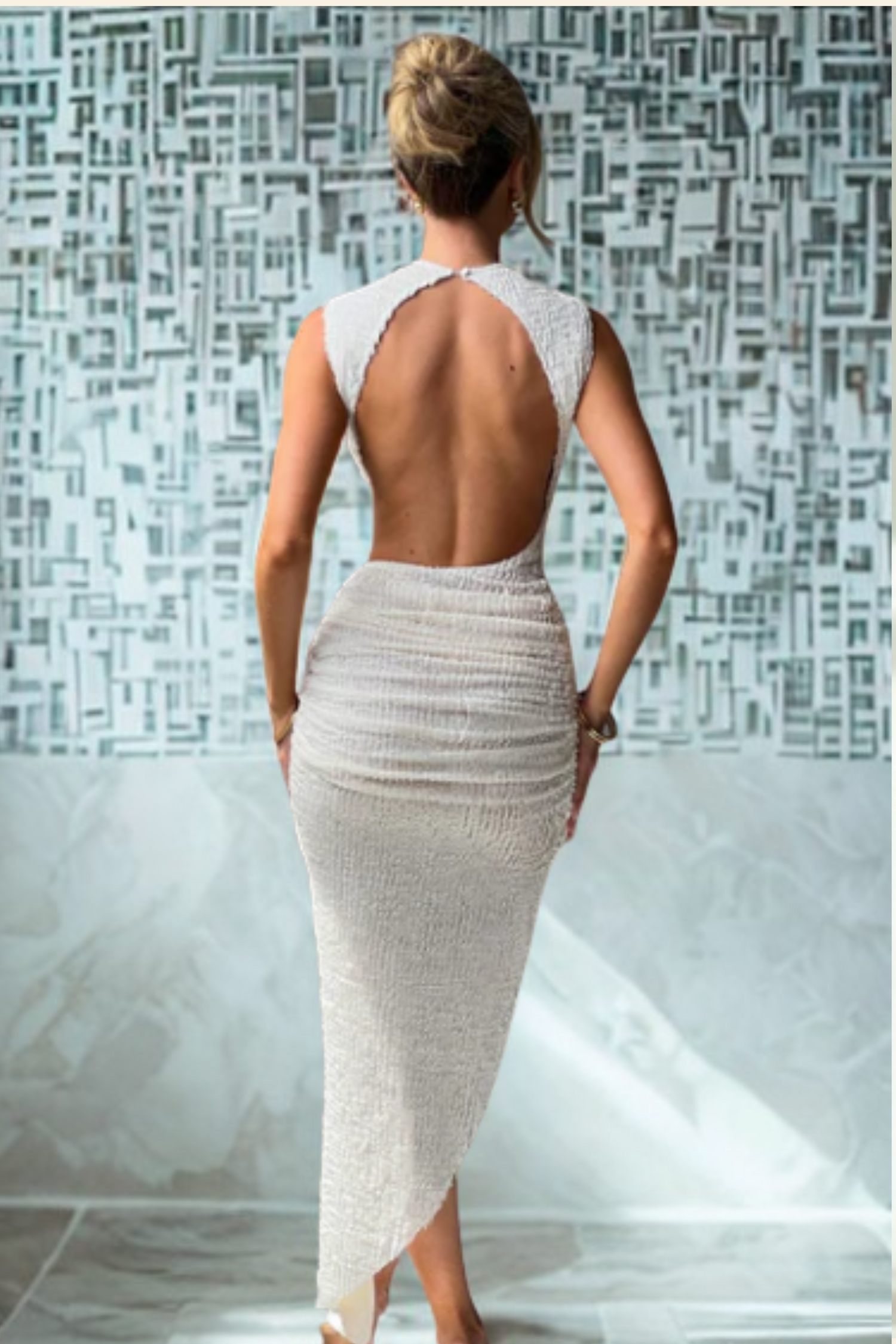 IVORY MIDI DRESS – APHRODITE