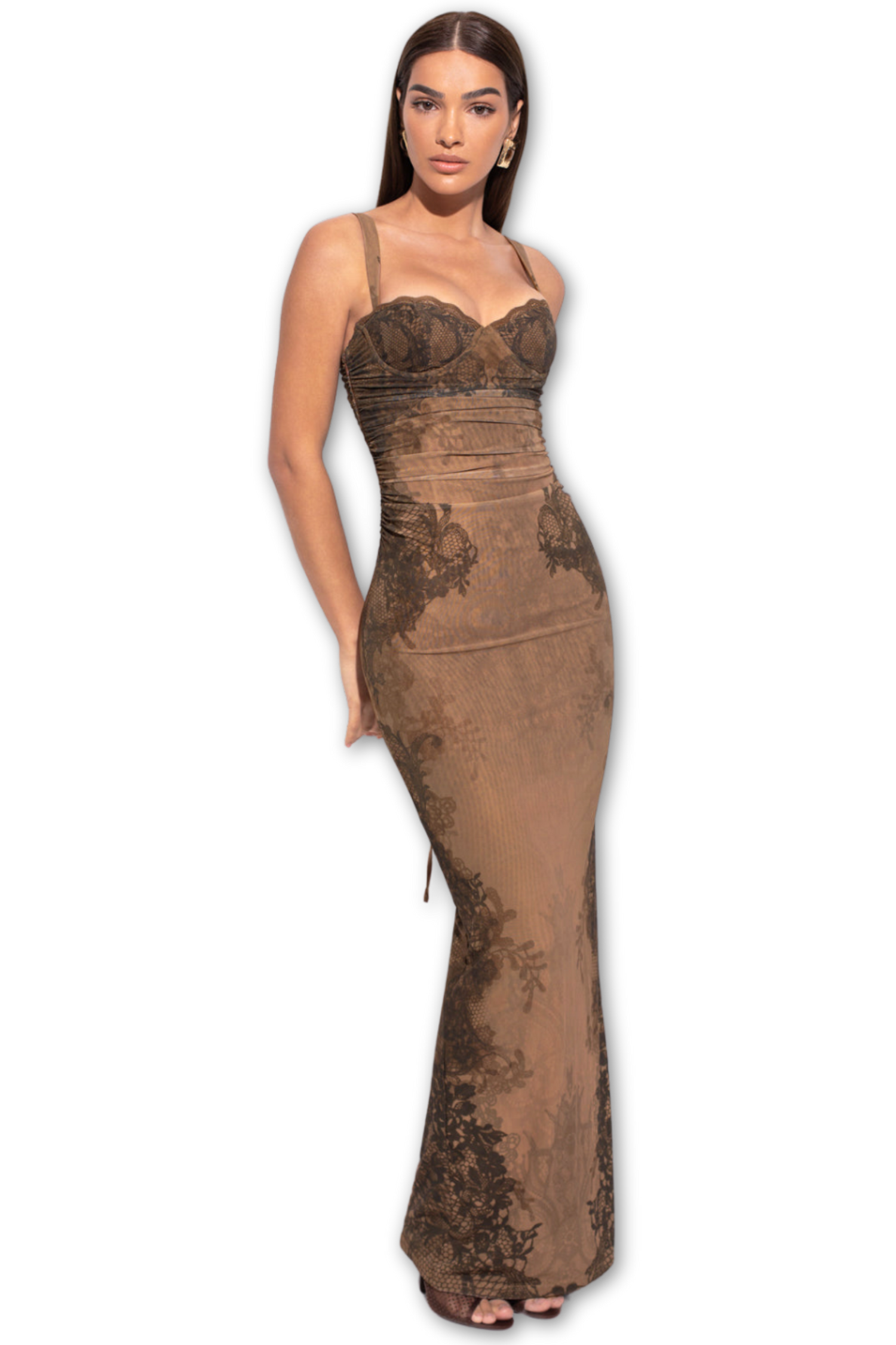SATIN WHISPER  MAXI DRESS